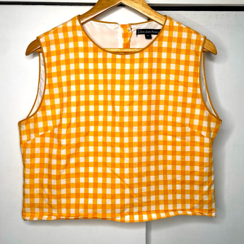 Kiel James Patrick Gangnam sleeveless cropped top XL